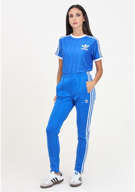 Pantalone sportivo Adicolor SST blu da donna ADIDAS ORIGINALS | IY2175.